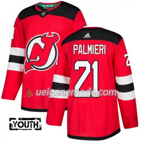 Kinder Eishockey New Jersey Devils Trikot Kyle Palmieri 21 Adidas 2017-2018 Rot Authentic
